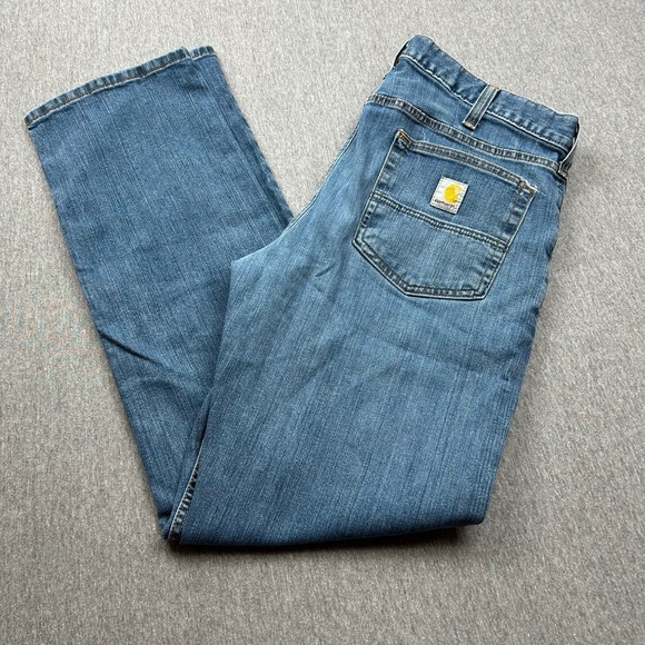Carhartt Other - Carhartt Rugged Flex Relaxed Fit Jeans Mens 34x31 Blue Denim Pants BD2804-M